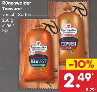 Netto Marken-Discount Rügenwalder Teewurst 250 g Angebot