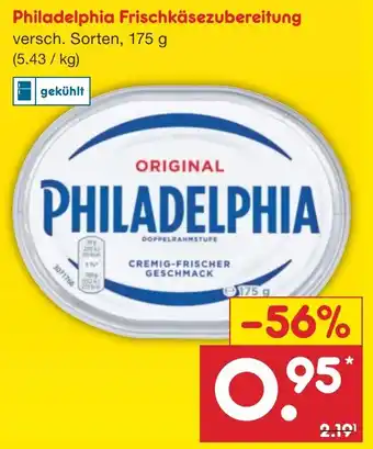 Netto Marken-Discount Philadelphia Frischkäsezubereitung 175 g Angebot