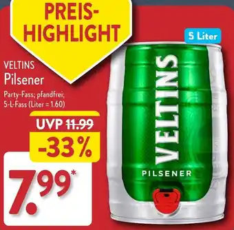 Aldi Nord VELTINS Pilsener 5 Liter Angebot