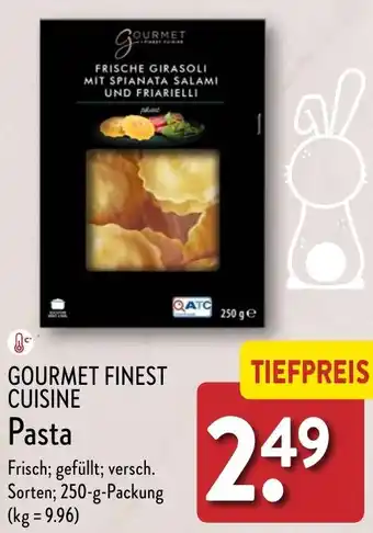 Aldi Nord GOURMET FINEST CUISINE Pasta 250 g Packung Angebot