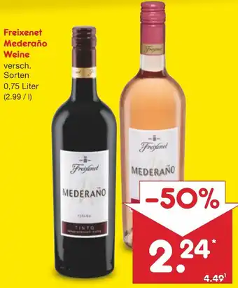 Netto Marken-Discount Freixenet Mederaño Weine 0,75 Liter Angebot