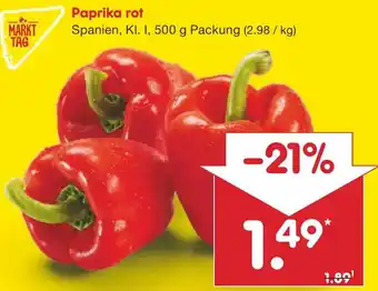 Netto Marken-Discount Paprika rot 500 g Packung Angebot