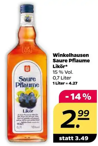 NETTO Winkelhausen saure pflaume likör Angebot