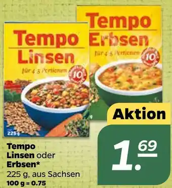 NETTO Tempo linsen oder erbsen Angebot