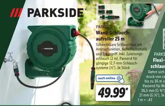 Lidl PARKSIDE Wand-Schlauchaufroller 25 m Angebot