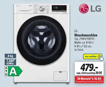 Lidl LG Waschmaschine Typ „F4WV708P1E" Angebot