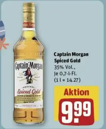 REWE Captain Morgan Spiced Gold 0,7 l Fl. Angebot