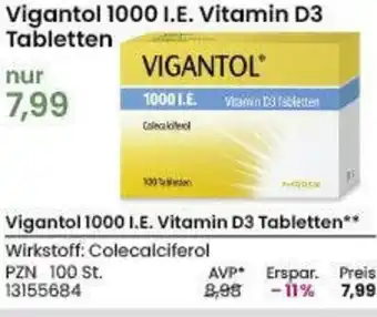 REWE Vigantol 1000 I.E. Vitamin D3 Tabletten Angebot