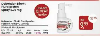 REWE Dobendan Direkt Flurbiprofen Spray 8,75 mg Angebot