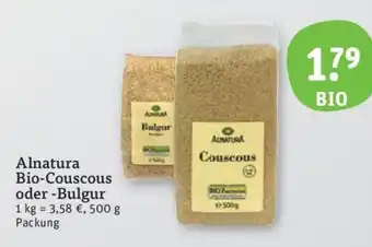 tegut Alnatura Bio-Couscous oder -Bulgur 500 g Packung Angebot