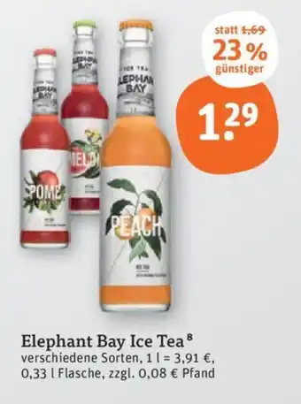 tegut Elephant Bay Ice Tea0,33 | Flasche Angebot