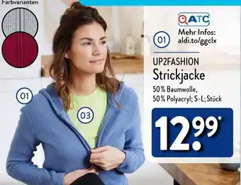 Aldi Nord UP2FASHION Strickjacke Angebot