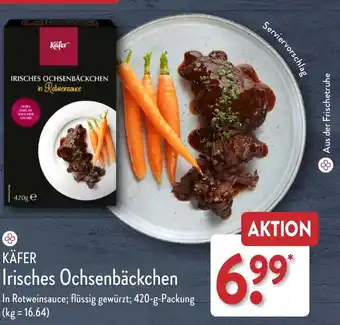 Aldi Nord KÄFER Irisches Ochsenbäckchen 420 g Packung Angebot