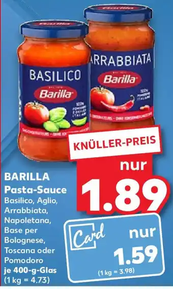 Kaufland BARILLA Pasta-Sauce 400 g Glas Angebot