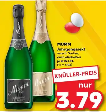 Kaufland MUMM Jahrgangssekt 0,75-l-Fl. Angebot