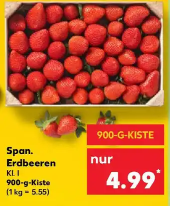 Kaufland Span. Erdbeeren 900-G-KISTE Angebot