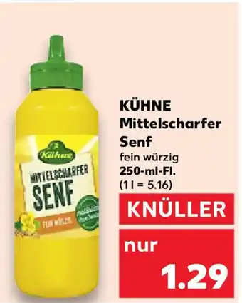 Kaufland KÜHNE Mittelscharfer Senf 250-ml-Fl. Angebot