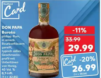 Kaufland DON PAPA Baroko philipp 0,7 l Fl. Angebot