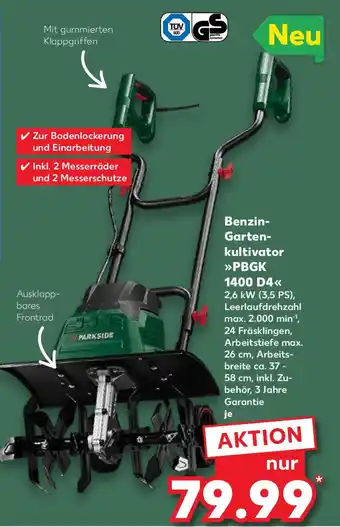 Kaufland Benzin- Garten- kultivator PBGK 1400 D4 Angebot