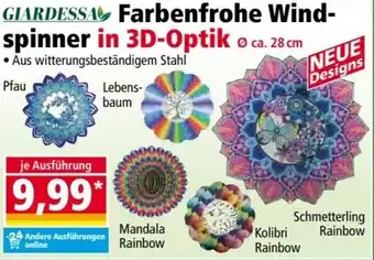 Norma GIARDESSA Farbenfrohe Windspinner in 3D-Optik Angebot