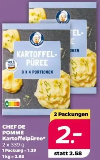 NETTO CHEF DE POMME Kartoffelpüree 2x339 g Angebot