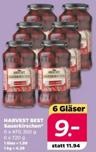 NETTO HARVEST BEST Sauerkirschen 6x720 g Angebot