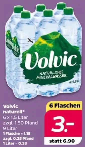 NETTO Volvic naturell 6 x 1,5 Liter Angebot