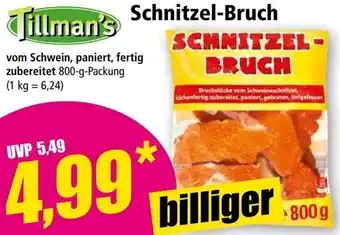 Norma Tillman's Schnitzel-Bruch 800 g Packung Angebot