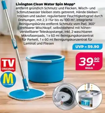 NETTO Livington Clean Water Spin Mopp Angebot