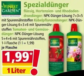 Norma FINEST GARDEN Spezialdünger 1 Liter Angebot