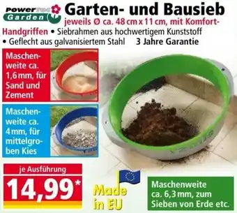 Norma Powertec Garden Garten und Bausieb Angebot