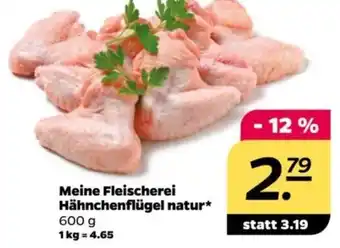 NETTO Meine Fleischerei Hähnchenflügel natur 600 g Angebot