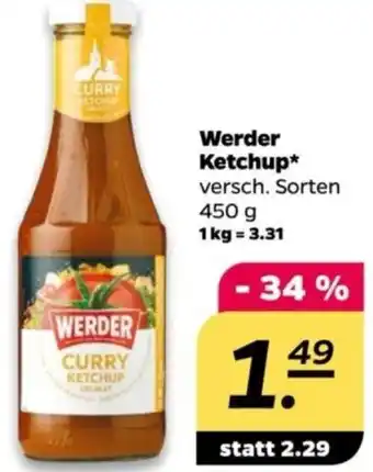 NETTO Werder Ketchup 450 g Angebot