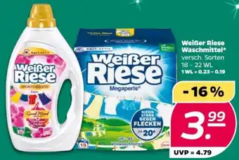 NETTO Weißer Riese Waschmittel 18-22 WL Angebot