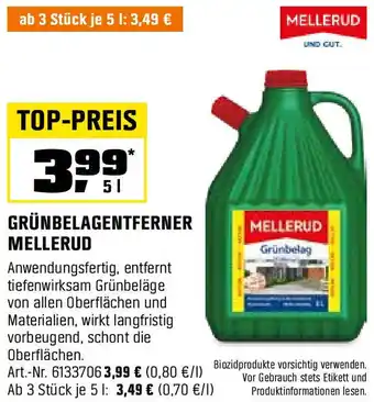 OBI MELLERUD GRÜNBELAGENTFERNER 5 L Angebot