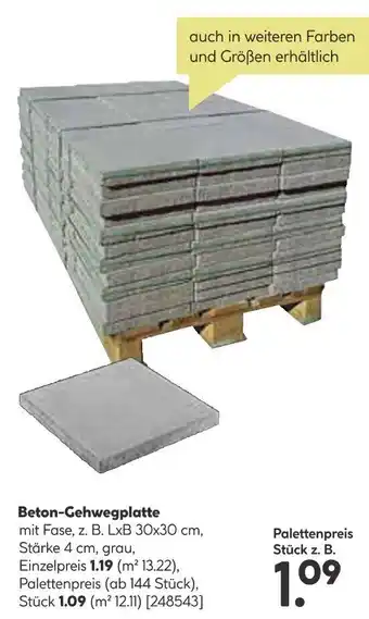 BayWa Beton-Gehwegplatte Angebot