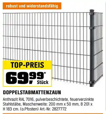 OBI DOPPELSTABMATTENZAUN Angebot