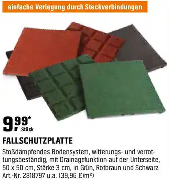 OBI FALLSCHUTZPLATTE Angebot