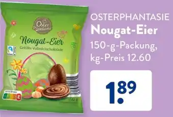 Aldi Süd OSTERPHANTASIE Nougat-Eier 150 g Packung Angebot