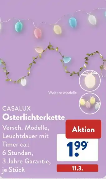 Aldi Süd CASALUX Osterlichterkette Angebot