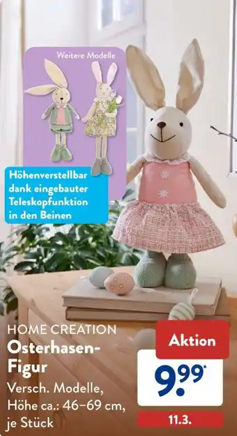 Aldi Süd HOME CREATION Osterhasen Figur Angebot