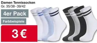 Woolworth Damen Tennissocken 4er Pack Angebot