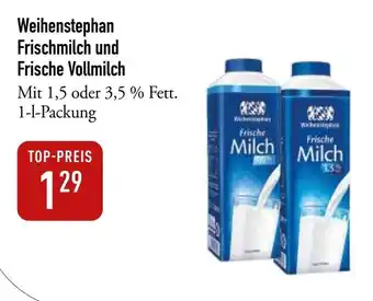 Galeria Markthalle Weihenstephan Frischmilch und Frische Vollmilch 1L Angebot