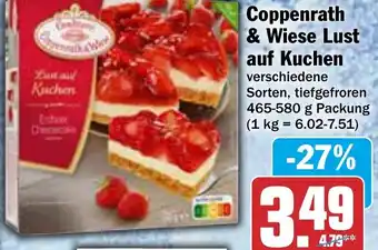 Hit Coppenrath & Wiese Lust auf Kuchen 465-580 g Packung Angebot