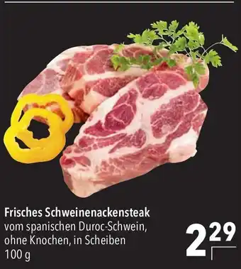 CITTI Markt Frisches Schweinenackensteak vom spanischen Duroc-Schwein, ohne Knochen, in Scheiben 100 g Angebot