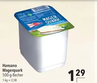 CITTI Markt Hansano Magerquark 500-g-Becher Angebot