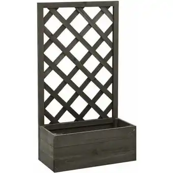 ManoMano Garten-Spalier mit Blumenkasten Grau 50x25x90 cm Tannenholz vidaXL Angebot