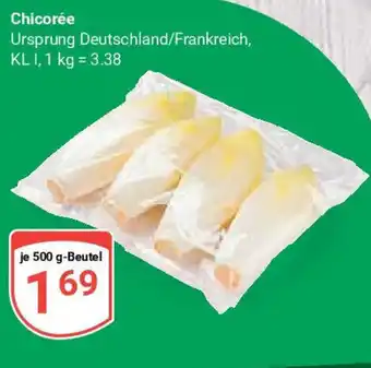 Globus Chicorée 500 g-Beutel Angebot