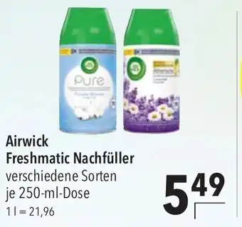 CITTI Markt Airwick Freshmatic Nachfüller verschiedene Sorten je 250-ml-Dose Angebot