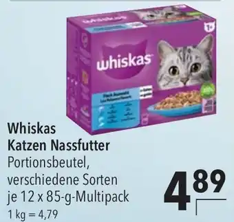 CITTI Markt Whiskas Katzen Nassfutter Portionsbeutel, je 12 x 85-g-Multipack Angebot